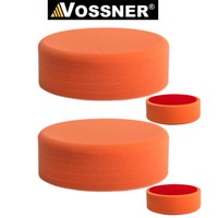 Vossner® Polierschwamm X2 Orange Mittel 150Mm 50Mm Klett FüR Auto Poliermaschine
