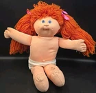 Vintage Transitional 1989 Cabbage Patch Kids Yarn Red Haired Girl (Lion Mane?)