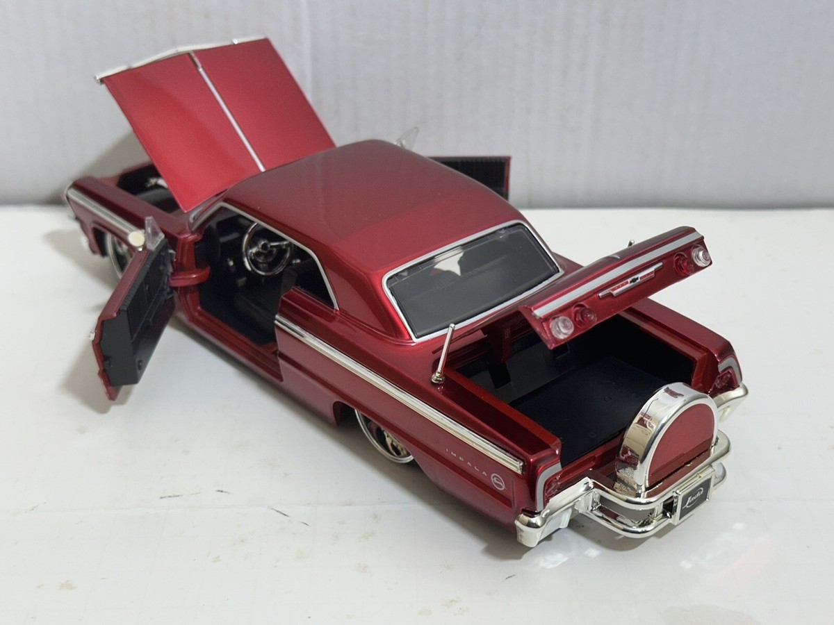 JADA BTK 1964 CHEVY IMPALA RED 1:24 DIECAST MODEL CAR NEW NO BOX