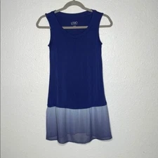 LOGO Lori Goldstein Tank top size XXS blue