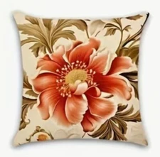 Garden Floral Flowers Spring Easter Throw Pillow Cover Holiday Spring HOME Decor