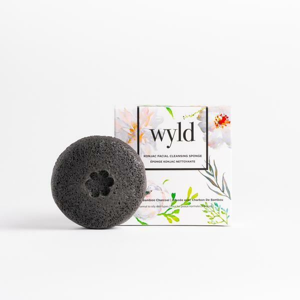 Wyld Konjac Facial Cleansing Sponge PINK CLAY CHARCOAL SKIN CARE MOISTURIZER