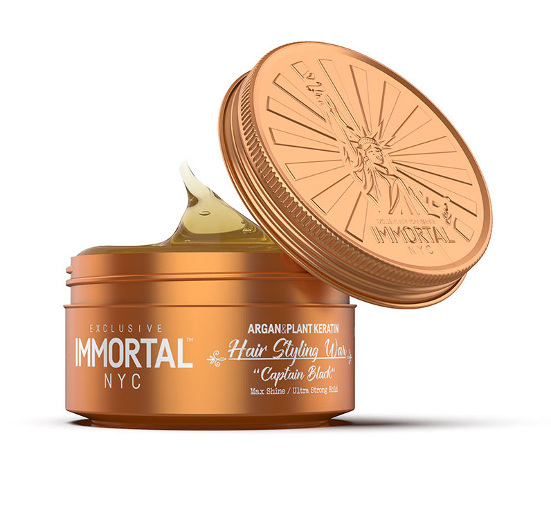 Immortal NYC Argan & Keratin Hair  Styling Wax 150ml ( 5 Pack  ) | Captain Black