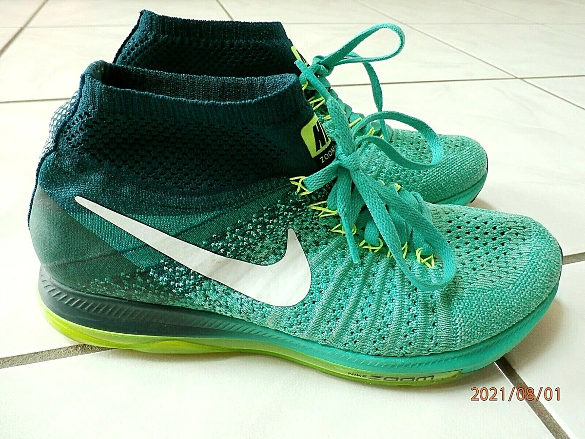 NIKE ZOOM RUNFAST HIGH-TOP 7 Green Lightweight Responsive | eBay