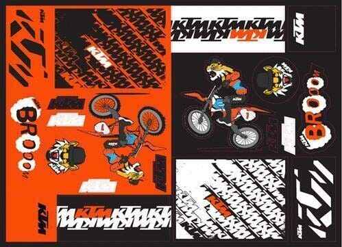 KTM Team Graphic Sticker Sheet 3PW210024500 - Afbeelding 1 van 1