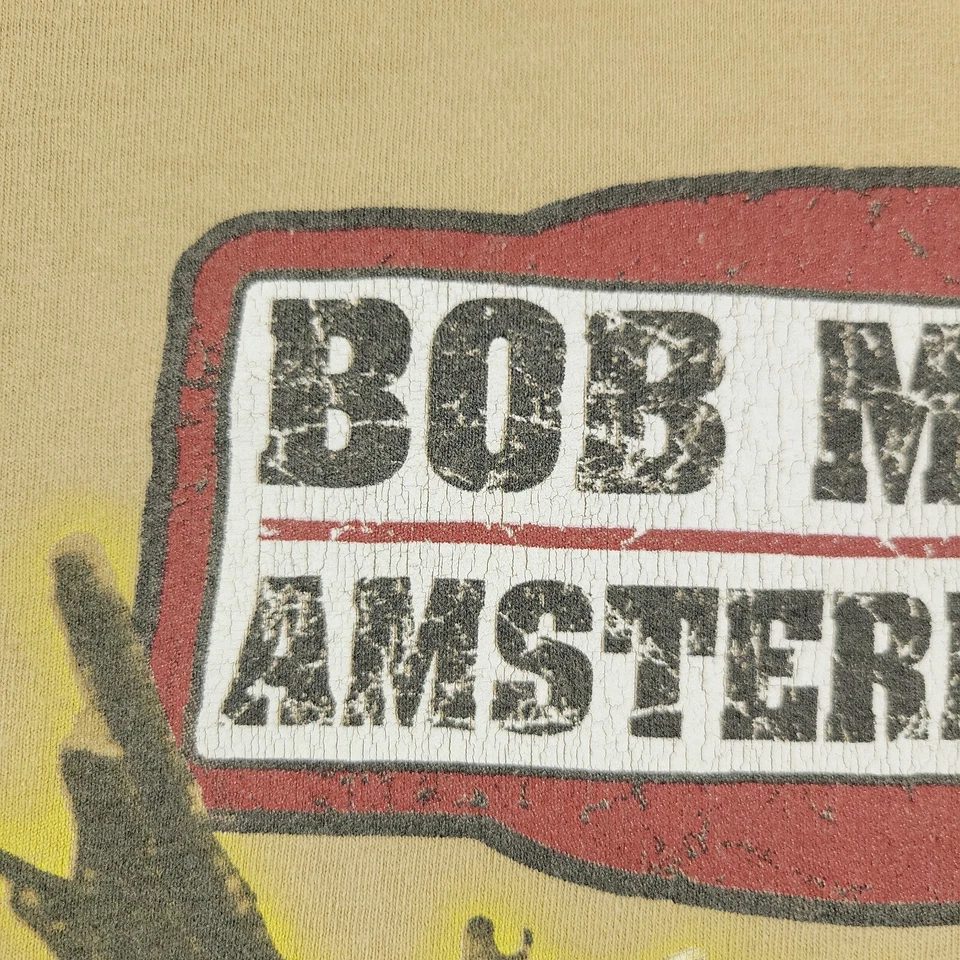 Винтажная мужская рубашка Zion Rootswear размер 2X коричневая Bob Marley графический короткий рукав - Изображение 3 из 4