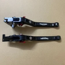 Black Adjustable Clutch & Brake Levers For Triumph Trident 660 + More