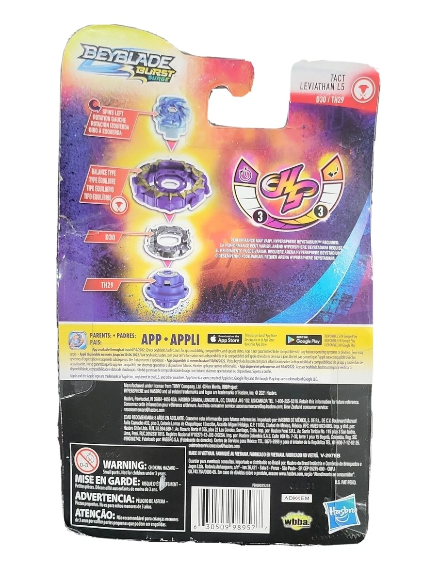 Beyblade Burst Rise Hypersphere Tact Leviathan L5 Starter Pack