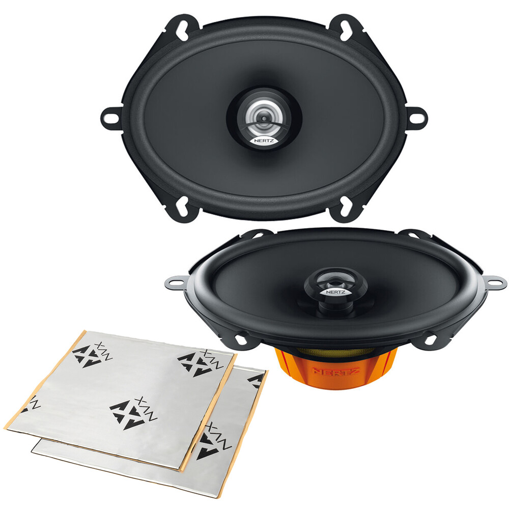 Автомобильный коаксиальный динамик Hertz DCX5703 мощностью 60 Вт RMS 5x7 с демпфированием звука 30590₽