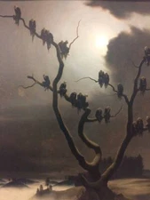 Franz Sedlacek Ghosts on a Tree 1933 17"x 22" Archival Art Print