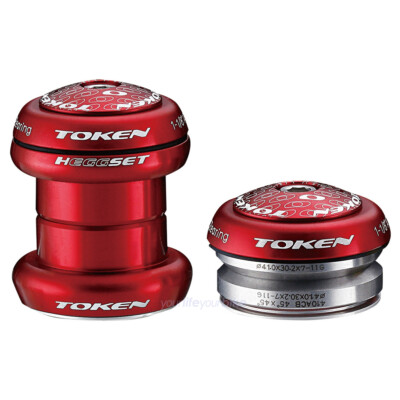 TOKEN HEGGSET 2in1 STEUERATZ 1 1/8'' A-HEAD SEMI INTEGRIERT RENNRAD MOUNTAIN BIKE