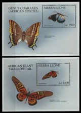 Sierra Leone 1996 - Mi-Nr. Block 304-305 ** - MNH - Schmetterlinge / Butterflies