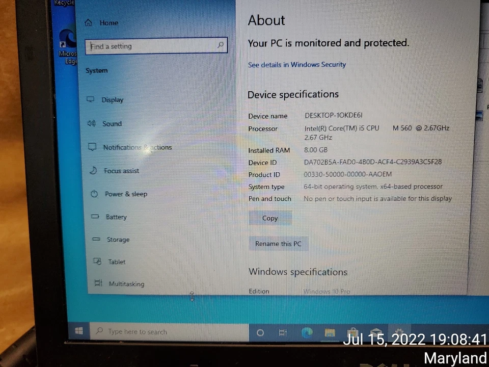 Dell Latitude E4310 Core i5 M560 2,67 GHz 8 GB 500,13,3" con cargador leer Foto 3 de 4