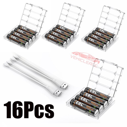 EBL 1.5V 3300mWh USB Rechargeable AA AAA Batteries USB Cable Li-ion Battery lot - Picture 21 of 23