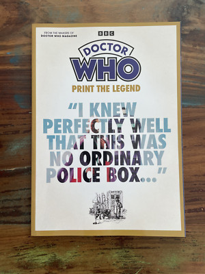 Doctor Who Magazin: Print the Legend (Target Books Special) nur Magazin