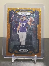 2023 Prizm - TJ HOCKENSON - Orange Lazer Prizm - Vikings #198