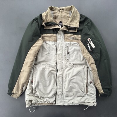 【ECKO FUNCTION】ダウンジャケット 肉厚 フルジップ Y2K XL Ecko Function Jacket Parka Mens Medium Utility Skiing Snowboarding