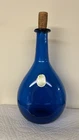 Blenko Glass Colonial Williamsburg Wine Bottle - Sapphire  CW-12