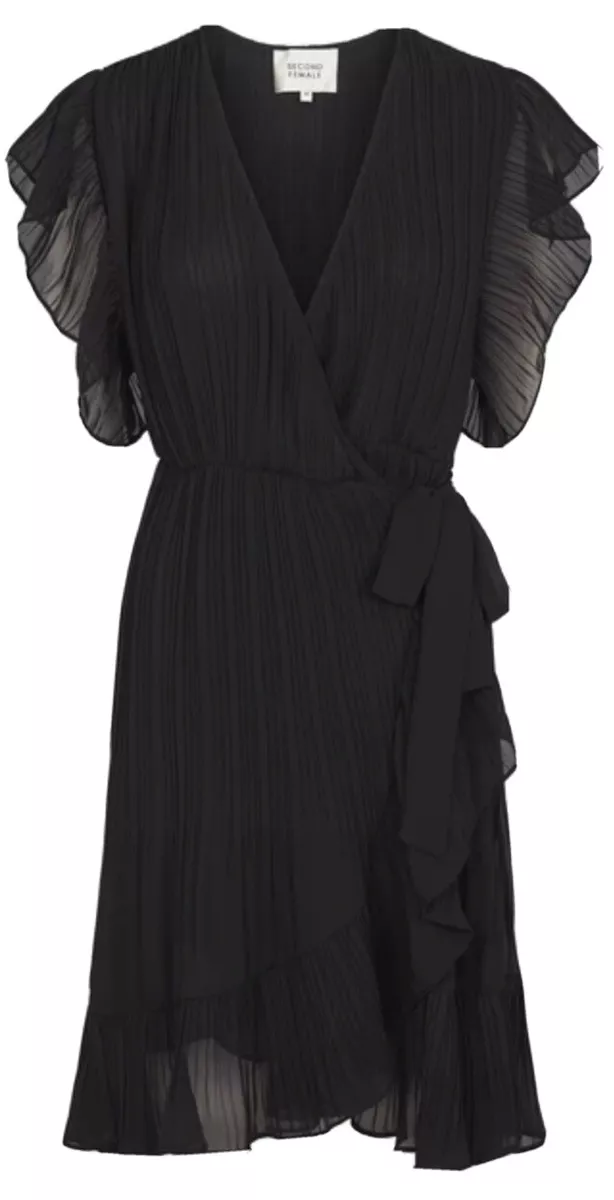 SECOND FEMALE Mounce Wrap Dress Black Paid 135.00 eBay