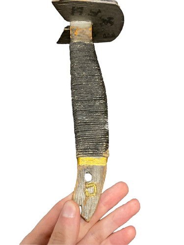 Vintage japanisches Holz Katana Praxis Schwert handbemalt mit Runen der Macht - Bild 7 von 7