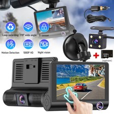 3 lenses Camara De Seguridad Para Carro Auto Dash Cam Delantero/Trasero/Interior