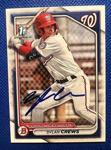 2024 1ST BOWMAN DYLAN CREWS IP AUTO - WASHINGTON NATIONALS