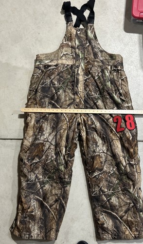 Field & Stream HydroProof Insulated Bib Overalls Size XL Realtree Camouflage - Picture 3 of 7