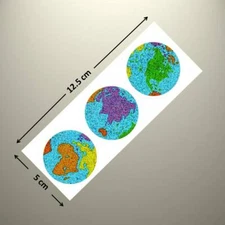 Mrs Grossman's SPARKLE Sticker - WORLD, EARTH, GLOBE - Up to 20% SEE MY LISTING!