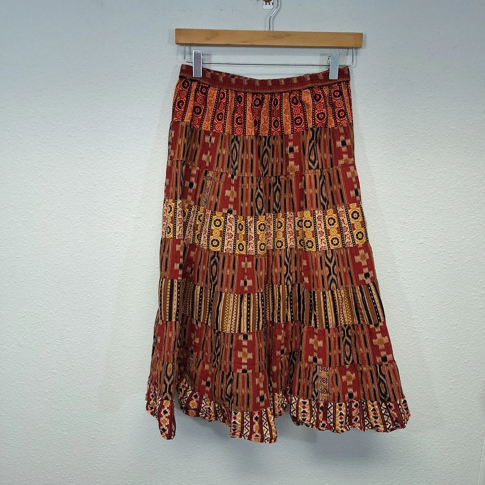 Sacred Threads 时髦 Gypsy 分层艺术穿裙 Lagenlook 多色 尺寸 OS — 第 2/4 张图片