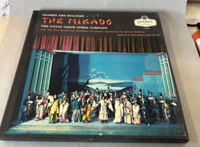 THE MIKADO BY GILBERT & SULLIVAN OPERA 1960'S 2 LP BOX SET 33 RPMM A 4231