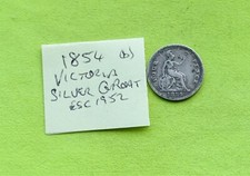 1854 Four Pence 4p Groat Silver Queen Victoria (1837-01) (b)