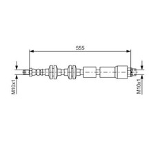 Bosch 1 987 481 569 Bremsschlauch Vorne für BMW E84