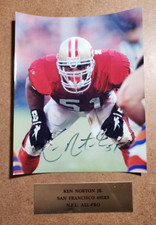 KEN NORTON JR Autographed / SIGNED Photo w/Brass Nameplate - San Francisco 49ers