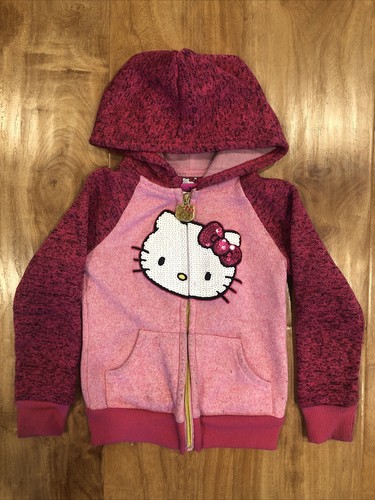 Hello Kitty Jacket Sz 3T Zip Up Hoodie 