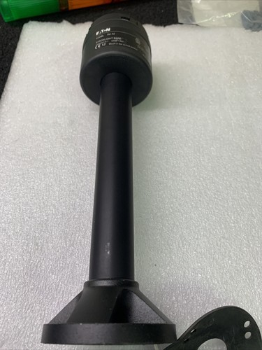 EATON E26BL STACKLIGHT BASE w/160mm Steam w/4 Hole Base Aluminum Black - Picture 3 of 9