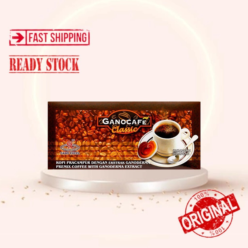 Gano Excel Classic Coffee with Ganoderma Lucidum mushroom of Asia