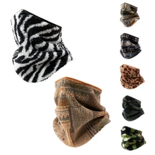 Winter Neck Gaiters Warmer Unisex with Thermal Thick Warm Fleece in Cold Weather