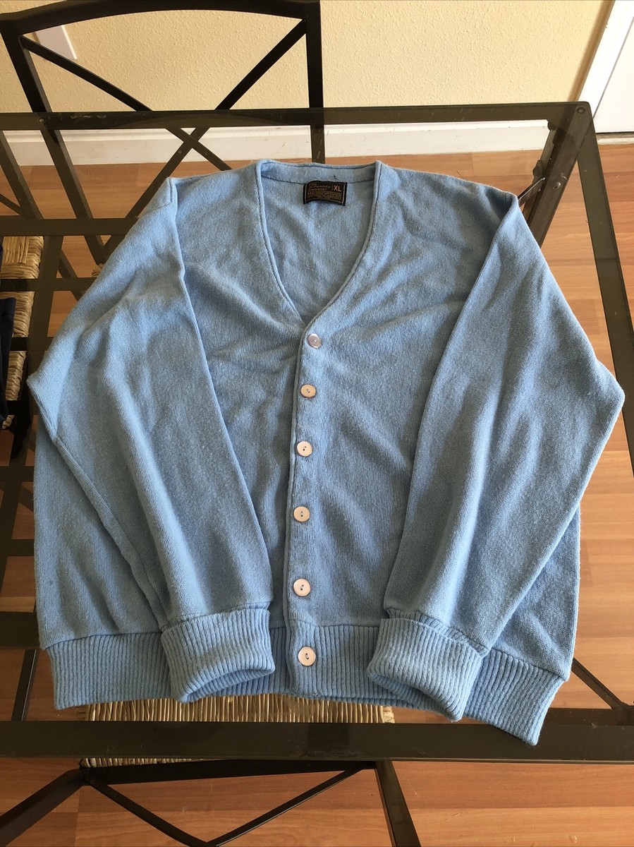 トップス 70's JC Penney Acryl cardigan Vintage 70s The Fox Sweater JCPenney 100% ORLON Acrylic Knit