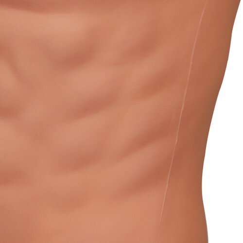 Poitrine légère en silicone muscle ventre macho homme version col haut cosplay - Picture 13 of 16