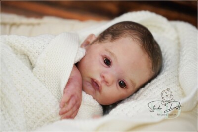 Studio-Puppe Baby JUNGE Reborn Wiese von Andrea Arcello 18 Zoll