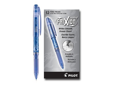 Pilot FriXion Point Erasable & Refillable Gel Ink Pens Extra Fine Point 0.5 m...