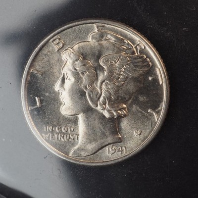 1941 **p**SILVER  MERCURY DIME **NICE** - FREE SHIPPING! C3860