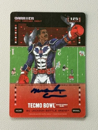 🔥Bo Jackson Battle Arena Tecmo Bowl 2026 Inspired Ink Brawl Carrier Autograph🔥
