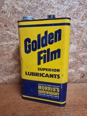 Vintage Golden Film Morris Shrewsbury Öl Dose Dose Superior Schmierstoffe 