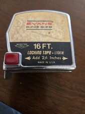 Vintage Evans King Size 16 Ft Locking Tape Me...