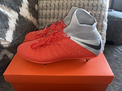 DS Nike Hypervenom Phantom 3 Elite DF SG Pro 'Orange Grey' Soccer Cleats Sz 13
