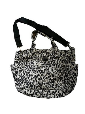 Marc by Marc Jacobs Leopard Print Large Capacity Diaper Bag with Adjustable Str
