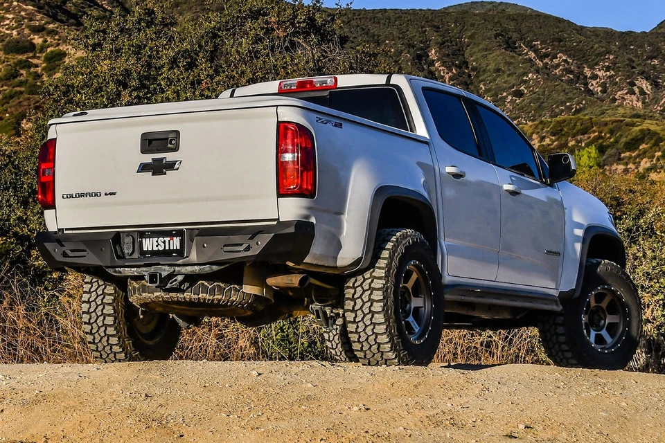 For Chevy Colorado 15-22 Rear Bumper PRO-Series Full Width Black Powder Coated - Imagem 2 de 4