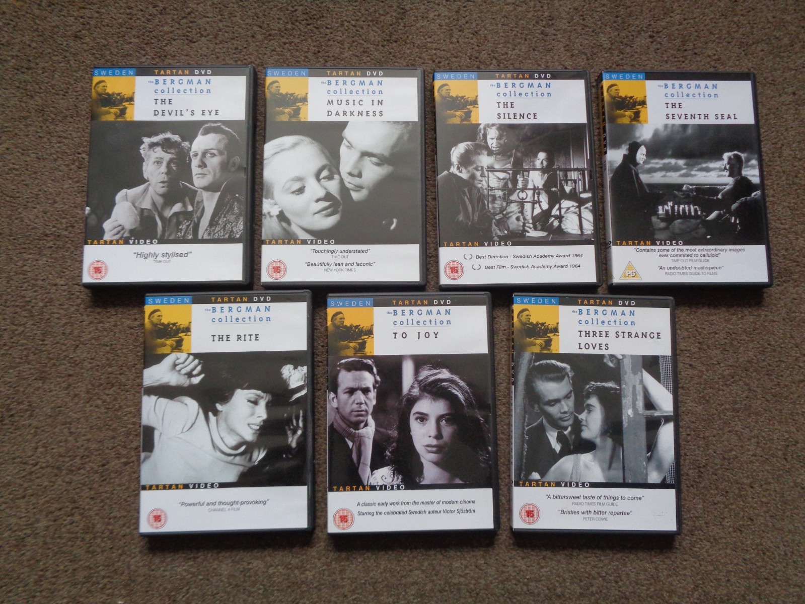 Ingrid Bergman - Lot of 7 Region 0 DVDs