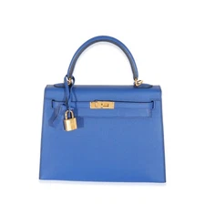 Hermès Bleu Royal Epsom Sellier Kelly 25 GHW